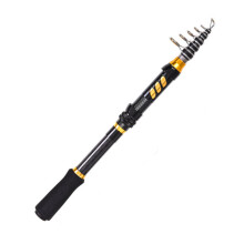 (1.8m) 1.8M 2.1M 2.4M Carbon Fiber Telescopic Mini Fishing Rod Spinning Travel Sea Fishing Pole