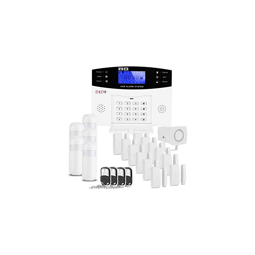 D1D9 GSM Home Alarm System Wireless Scare Burglar Away for House Security