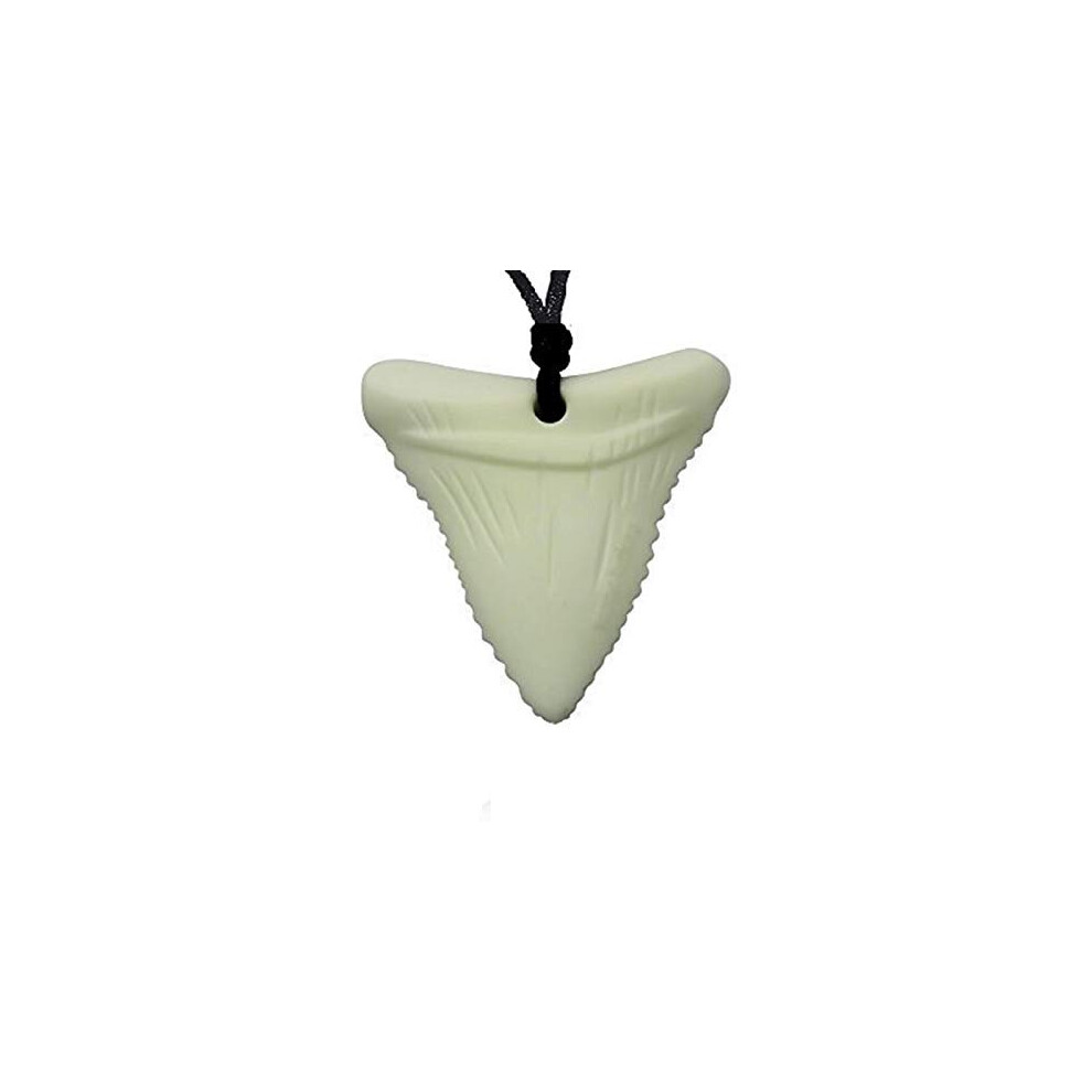 Chewelry Sensory Chew Necklace Adhd Autism Shark Toys Chewy Teething Therapy Tubes For Autistic Children/Adults (White) White All About Chew