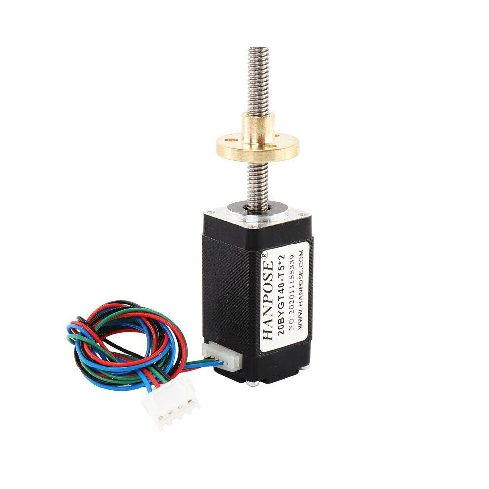 (1mm, 20HT34) High-precision 24/34/40/50mm Mini 20 Integrated Screw Linear Stepper Motor Screw Motor Assembly Copper Nut Set-image-OPC-P92GHTC-NEW