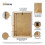(A2 Pic (A1 Frame)) Oak Wooden Effect Picture Frame, Step Style Photo Frames, Wall Hanging Frames, Home Décor Frame With White Mount 3