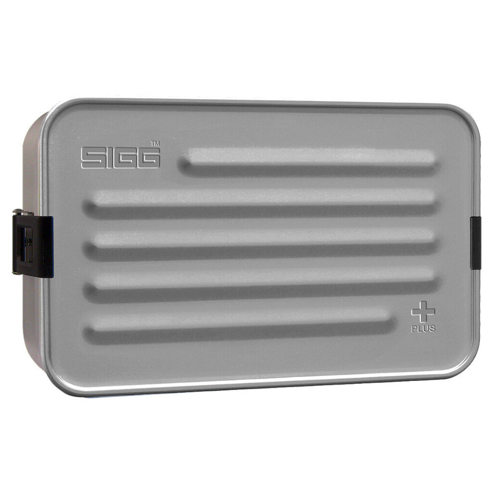 (L, Silver) Sigg Metal Lunch Box