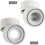 10W LED Ceiling spotlights Adjustable lamp body angle, white 2