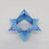 (Blue) Changeable Magnetic Magic Cube 3D Flip Puzzle Toys Gift 6