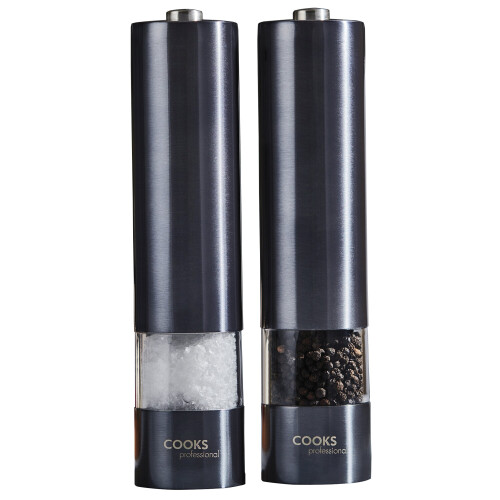 Cooks Professional Cooks Professional Electric Salt and Pepper Mill Set | Graphite