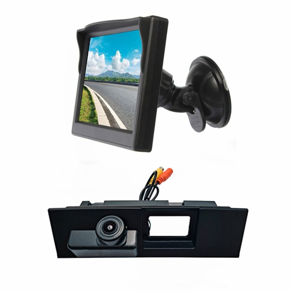 Suction Cup Rear View Display Monitor & Tailgate Handle Reversing Camera For Ford New Mondeo 2014-2017 768477219706