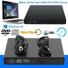 External USB 2.0 Slim CD RW DVD ROM Rewriter DVD Drive For All Laptop