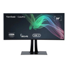 ViewSonic ColorPro VP3881a - LED monitor with KVM switch - curved - 1 ports - 38" (37.5" viewable) - 3840 x 1600 WQHD+ @