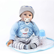 ZIYIUI 22 inch Realistic Reborn Baby Dolls 55cm Soft Vinyl Silicone Lifelike Handmade Newborn Baby Dolls That look real Reborn baby with Magnetic