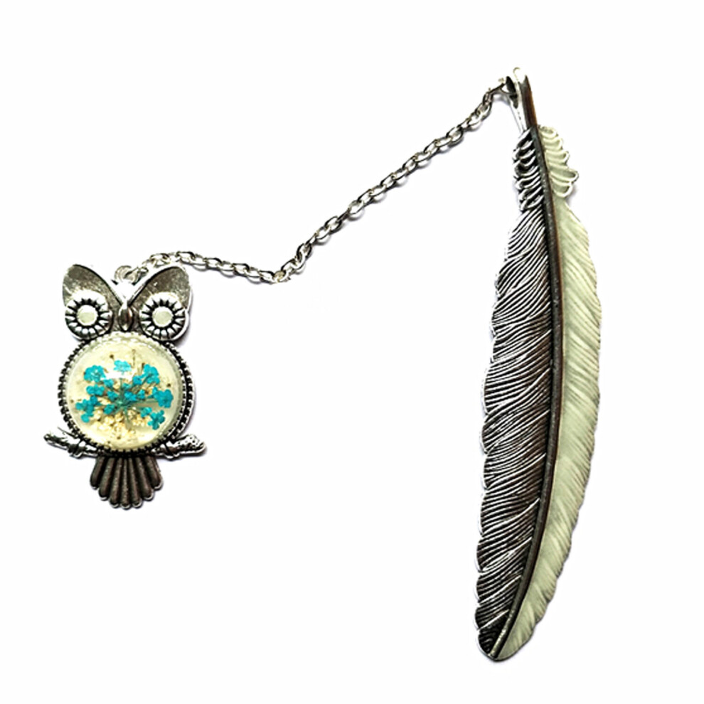 (Owl) Luminous Metal Vintage Bookmark