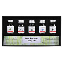 Herbin 18501T - Set of 5 Bottles of 10 ml For Fountain Pens and Roller Pens, Assorted Spring Colours