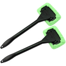2X Disk Cleaner with Microfiber Pad to Clean Windshield - swivel