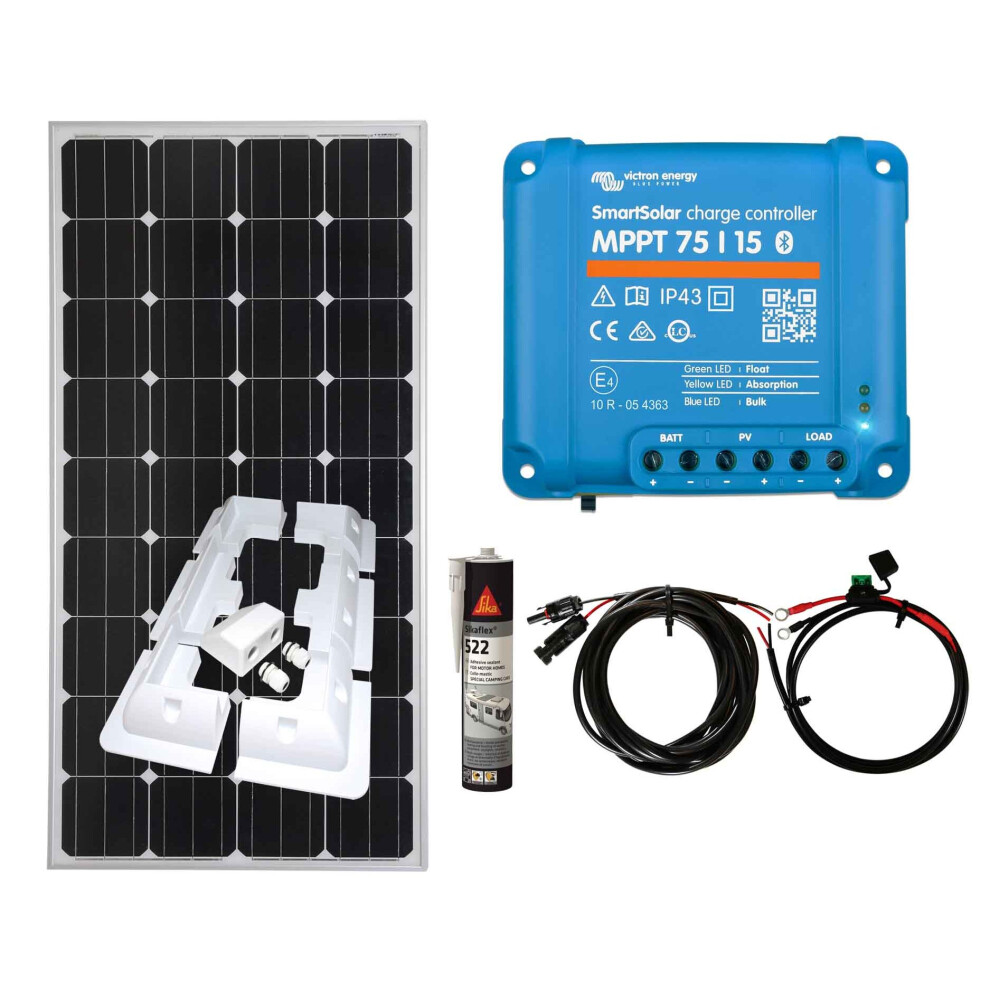 Victron 150w Mono Solar Panel Kit battery charging MPPT Controller brackets