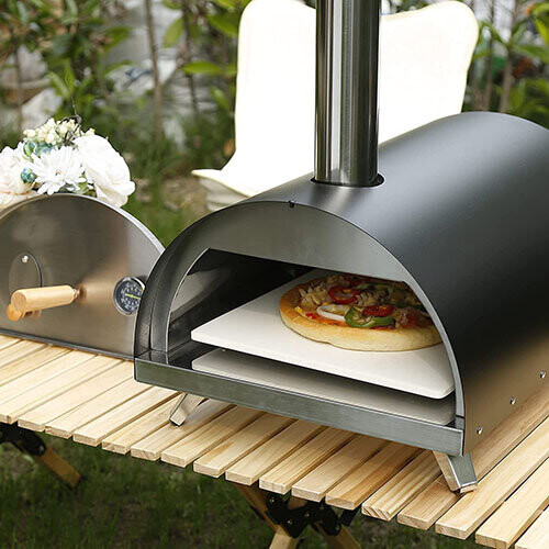 Portable Pizza Oven with Folding Pizza Paddle and 12" Stone 1