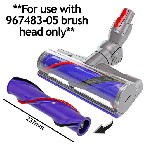 SPARES2GO Brushroll Bar for DYSON V10 SV12 Vacuum 237mm Brush Roll Roller 1