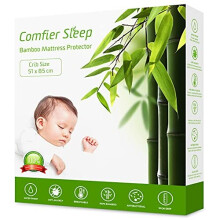 Comfier Sleep Super Soft Waterproof Crib 51x85 cm Mattress protector 100% Bamboo Breathable and fully fitted (To fit Chicco Next to me crib 51x85 cm)