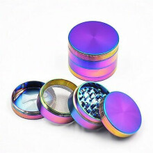 40mm Colourful Tobacco Grinder Herb Spice Weed Alloy Smoke 4 Piece Crusher