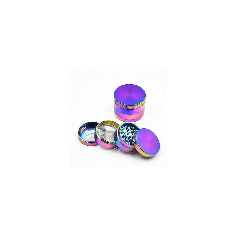 40mm Colourful Tobacco Grinder Herb Spice Weed Alloy Smoke 4 Piece Crusher