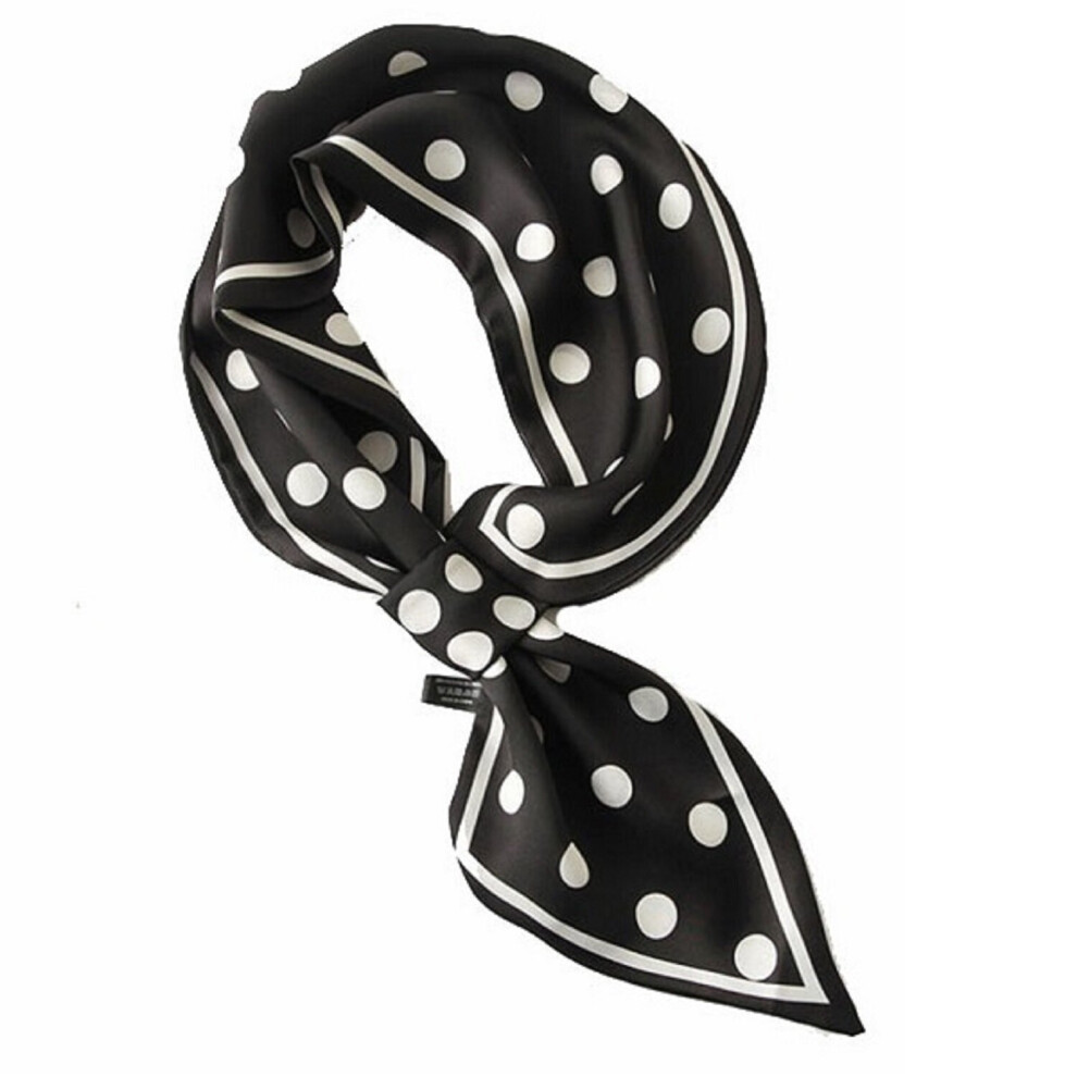 (Black) Women's Fashionable Polka Dot Scarf