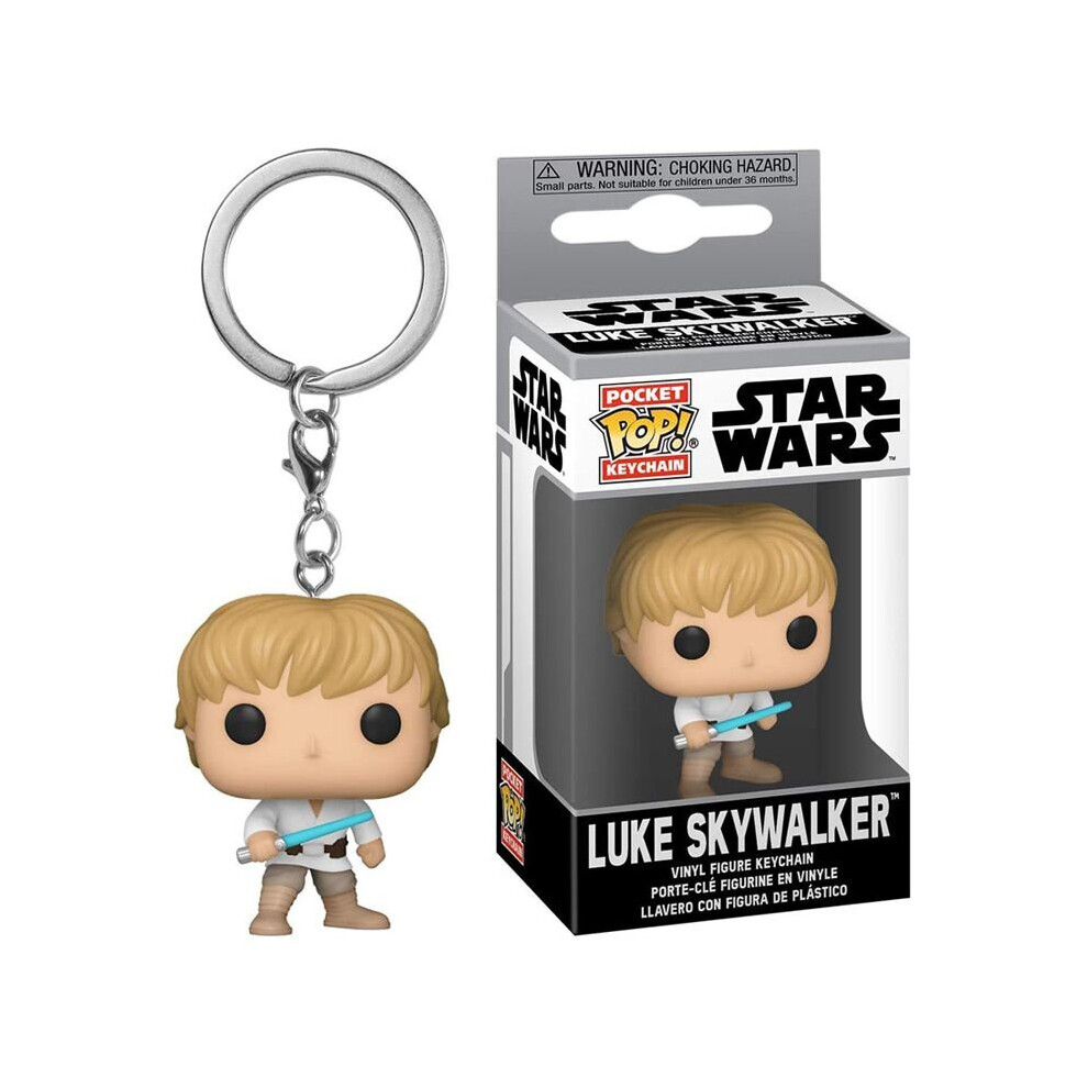 (Luke Skywalker) Funko Pop Star Wars Keychain Darth Vader Yoda R2-D2 Figure Keyring