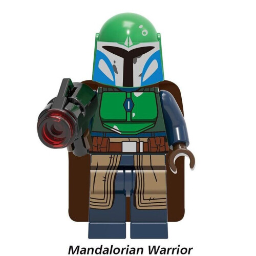 (Green Mandalorian) 6Pcs/Set Star Wars Minifigures Buliding Blocks Figures Model Toy Kids Gift
