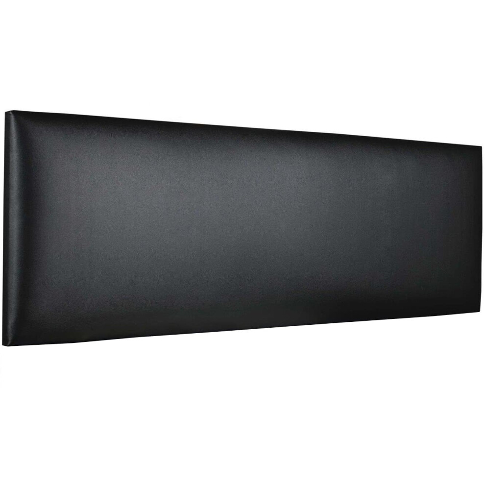 (Black) 5ft Headboard in Faux Leather