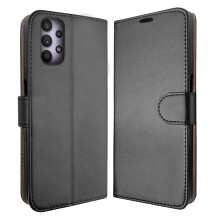 (Black) For Samsung A20e Wallet Case PU Leather Wallet Flip Phone Case