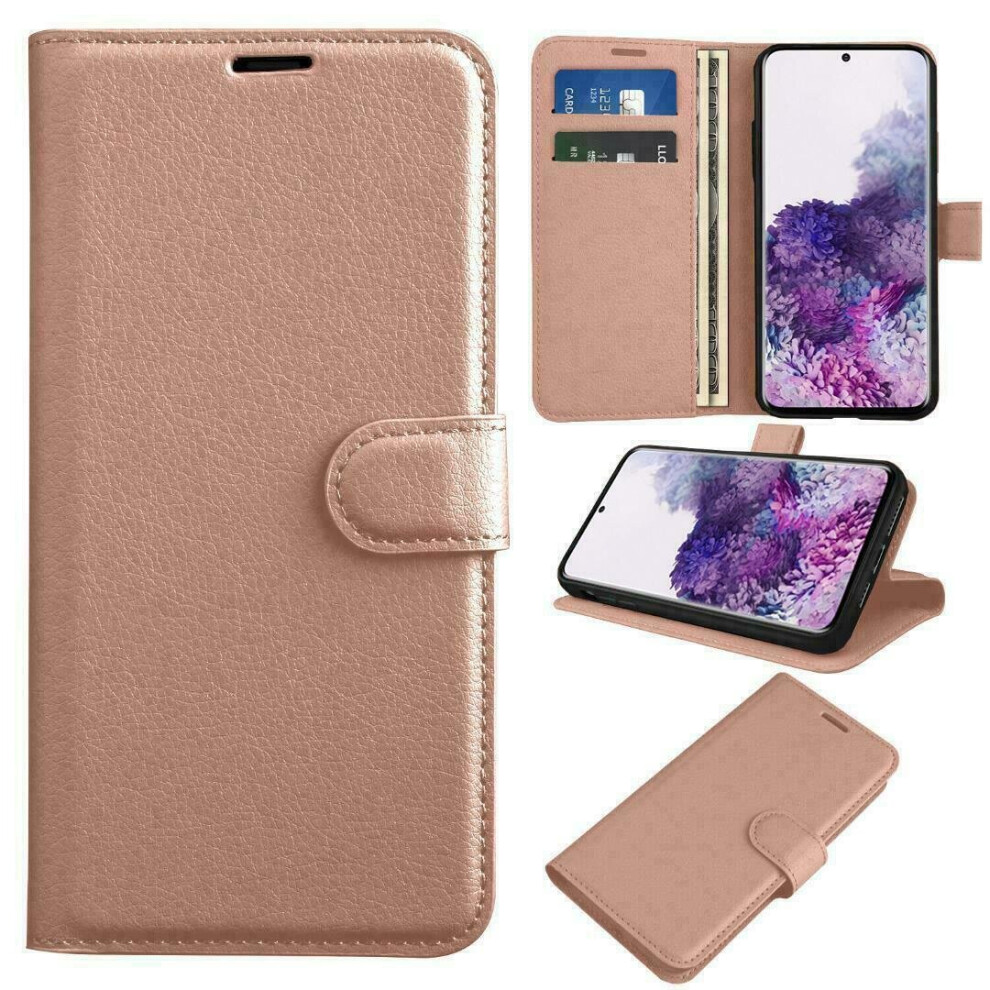 New Horrizon (Rose ) For Samsung S20 5G Wallet Case Pu Leather Wallet Flip Phone Case Gold