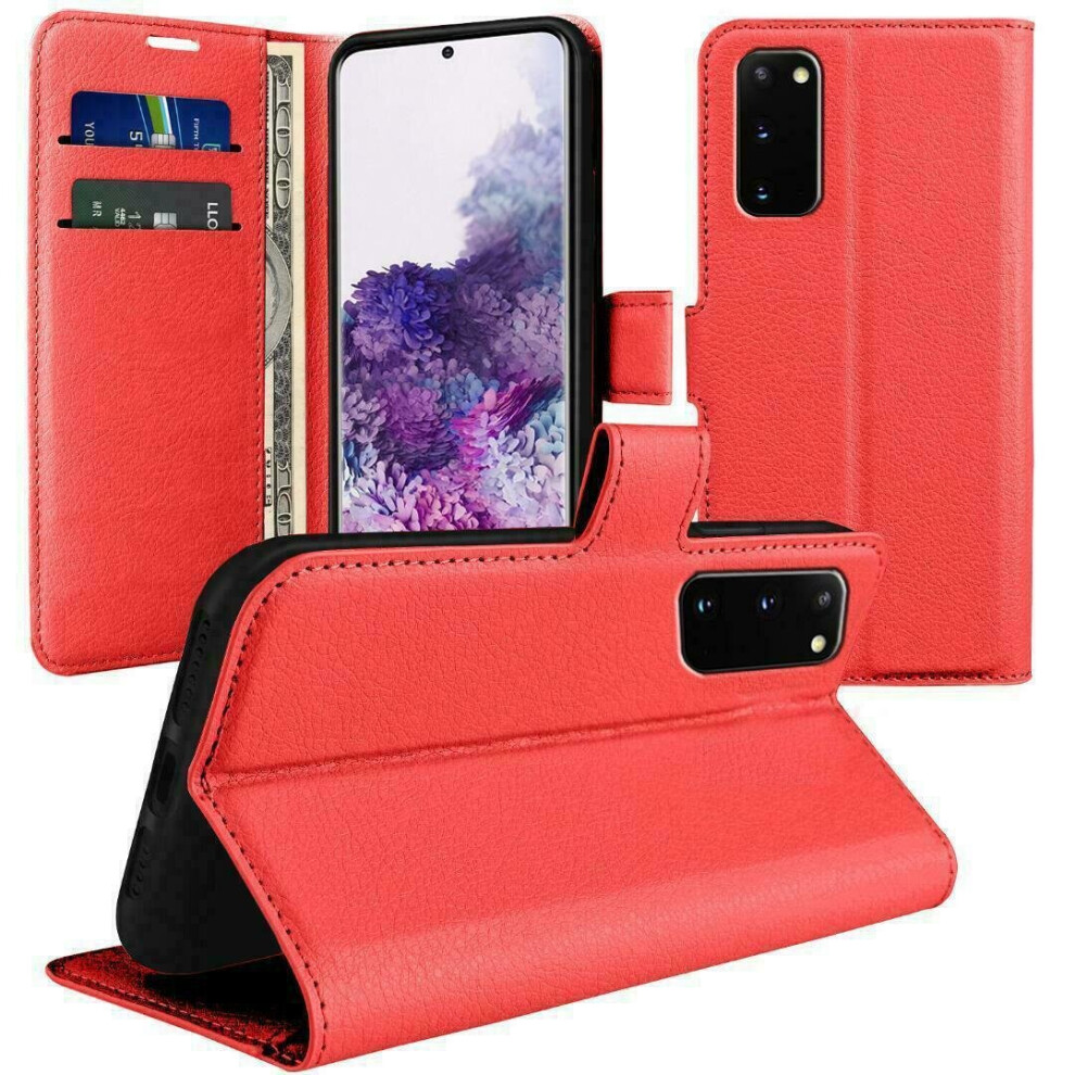 New Horrizon (Red) For Samsung S21 5G Wallet Case Pu Leather Wallet Flip Phone Case Red