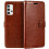 (Brown) For Samsung A20e Wallet Case PU Leather Wallet Flip Phone Case 1