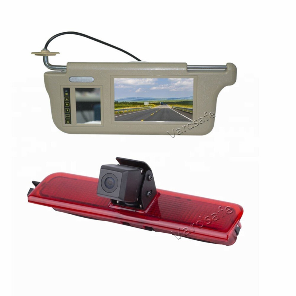 Driver Side Sun Visor Rear View Mirror Monitor & Reverse Camera For Volkswagen Caddy / Caddy Panel / Life (2003-2019) 764481232106