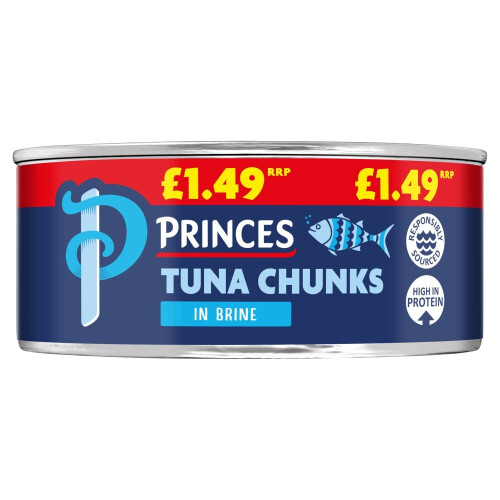 Princes Tuna Chunks in Brine 145g x 12