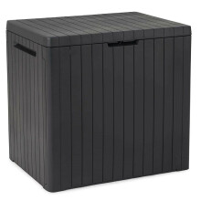 (Graphite) Keter Garden Storage Box 113L Outside Storage Box