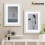(A2 Pic (A1 Frame)) White Wooden Effect Picture Frame, Step Style Photo Frames, Wall Hanging Frames, Home Décor Frame With White Mount 7
