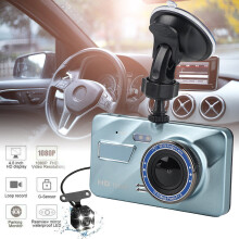 4" In Car Camera Recorder Dual Front and Rear HD Dash Cam Night Vision