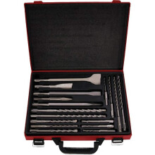 Lumberjack SDST17 17 Piece SDS Drill and Chisel Set in Case