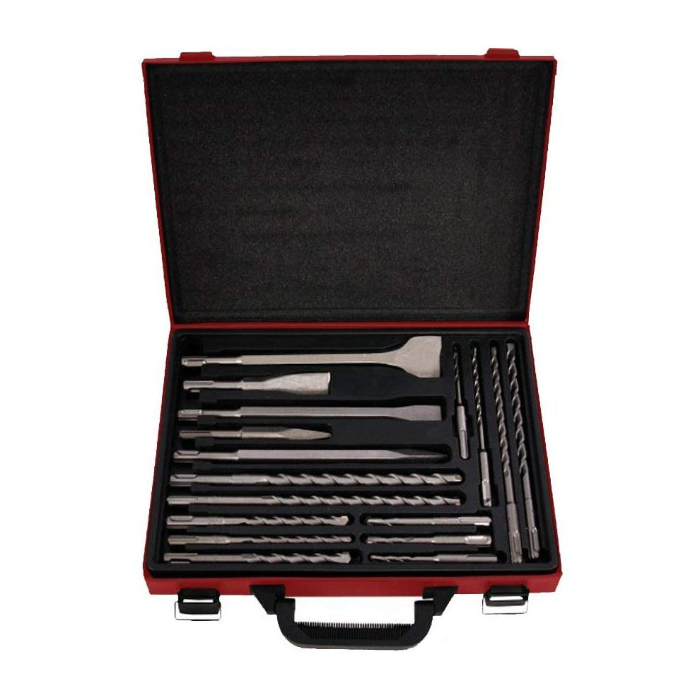Lumber Jack Lumberjack Sdst17 Piece Sds Drill And Chisel Set In Case Size 17