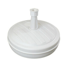 (White, 1) Parasol Umbrella Base Stand Sand Water Plastic Pole Garden Beach Patio Sun Shade