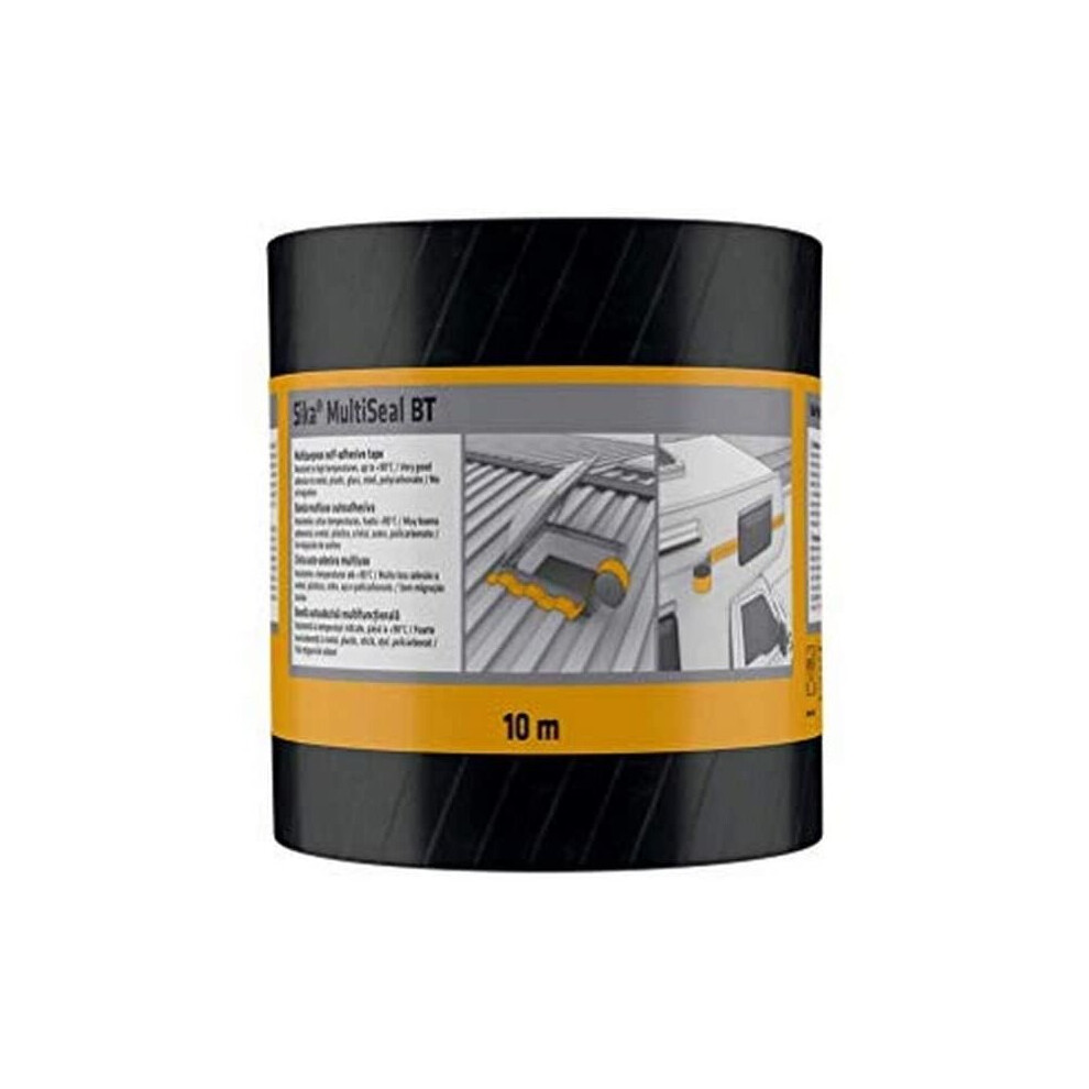 Sika Multiseal, Tear-Resistant Self-Adhesive Sealing Strip, 150Mm X 10M, Gray 7612894021936