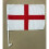 England St George Car Flag - Pack of 4 3