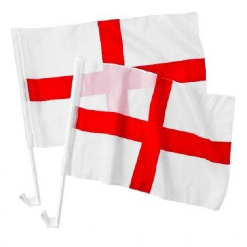 England St George Car Flag - Pack of 4
