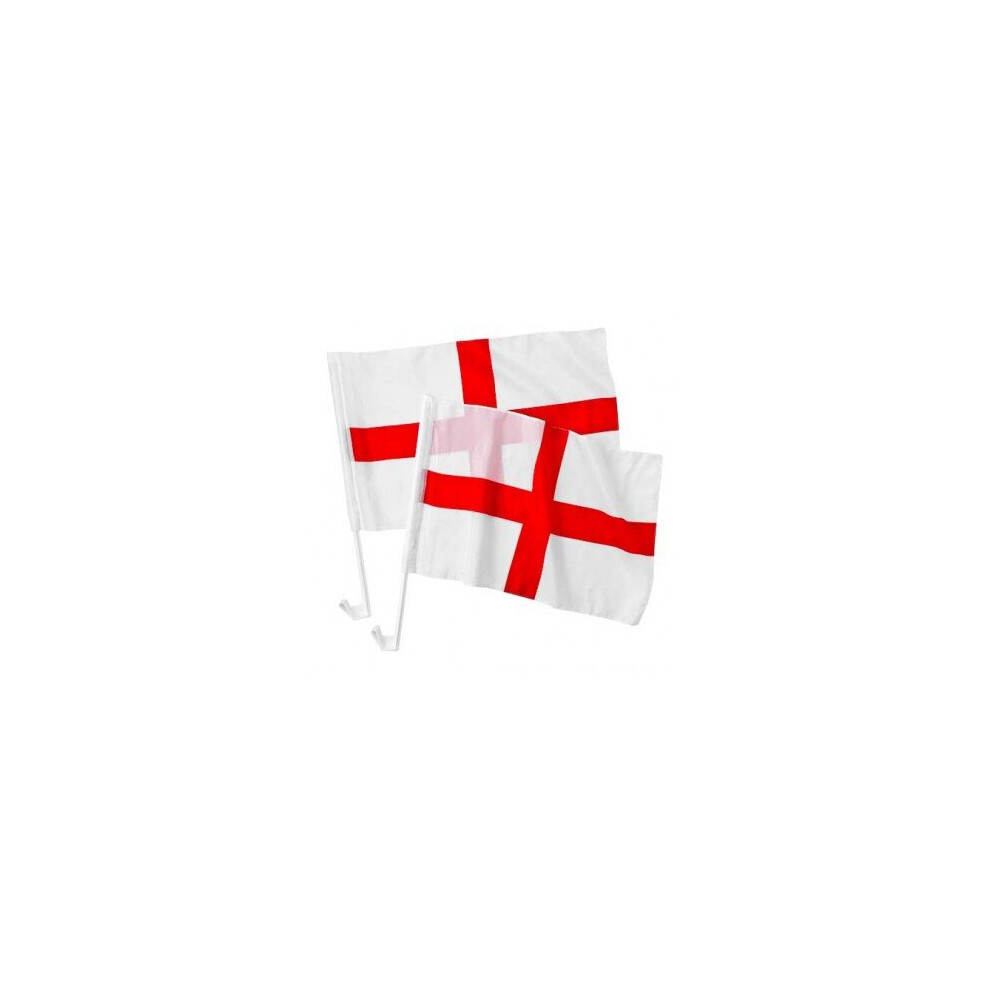 England St George Car Flag - Pack of 4