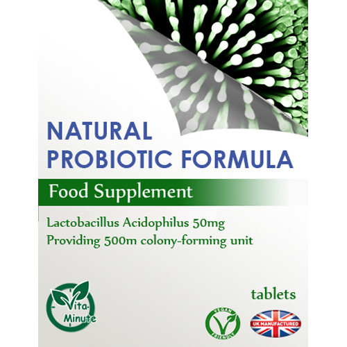 Natural Probiotic (Lactobacillus Acidophilus) 30 Tablets (V) - UK 2