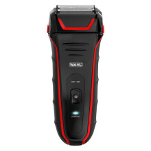 Wahl Clean & Close Plus Wet/Dry Shaver 7064-017 - 4-Way Flexible Head, Precision Trimmer, Waterproof, 90-Min Li-Ion Runtime, Black/Red