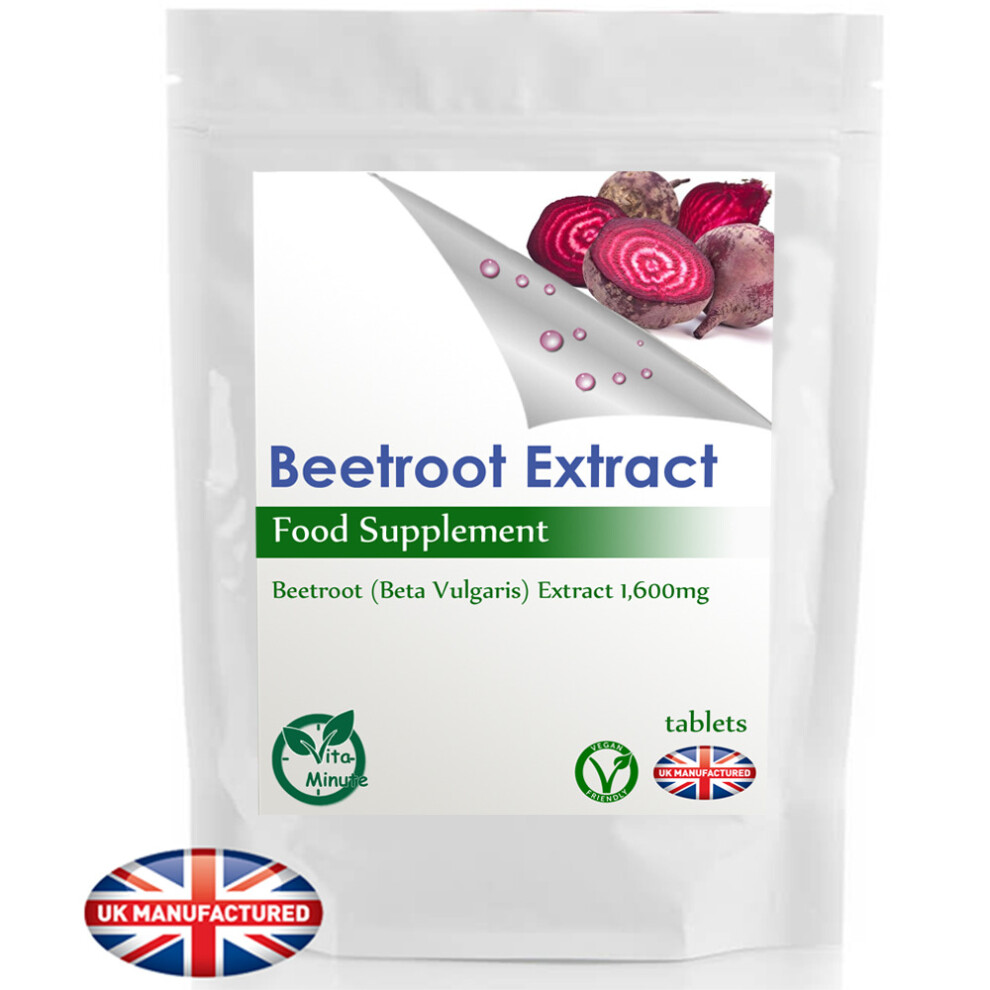 Beetroot Extract 1600mg (30 Tablets) Blood pressure & Cell Function UK