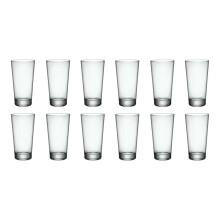 (12 Glasses, 390ml High Ball) 6/12 Bormioli Rocco Clear Drinking Tumblers Modern