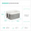 LIVIVO (2PCS LARGE ) LIVIVO Large Canvas Storage Baskets Fabric Cotton Rope Handle Box Cube Cloth Foldable 9