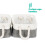 LIVIVO (3PCS MEDIUM ) LIVIVO Large Canvas Storage Baskets Fabric Cotton Rope Handle Box Cube Cloth Foldable 3