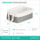 LIVIVO (3PCS MEDIUM ) LIVIVO Large Canvas Storage Baskets Fabric Cotton Rope Handle Box Cube Cloth Foldable 8