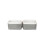LIVIVO (2PCS LARGE ) LIVIVO Large Canvas Storage Baskets Fabric Cotton Rope Handle Box Cube Cloth Foldable 10